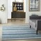 Homeroots 4 x 6 ft. Navy Blue Ornate Stripes Area Rug 385597 - alternate 5
